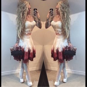 OOAK Deadly Seams ‘Saint Valentines Massacre’ skirt